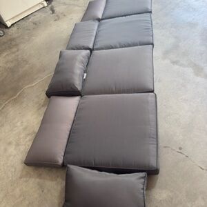 Gray outdoor Cushions Set